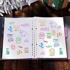塩ビプラスチックスタンプ  DIYスクラップブッキング用  装飾的なフォトアルバム  カード作り  スタンプシート  アニマル柄  16x11x0.3cm&nbsp;DIY-WH0167-56-52
