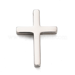 304ステンレスペンダント  クロス  ステンレス鋼色  29.5x21x4mm  穴：3mm&nbsp;STAS-B111-05P