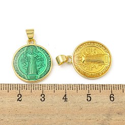 Rack Plating Brass Enamel Pendants&nbsp;KK-Z053-21G