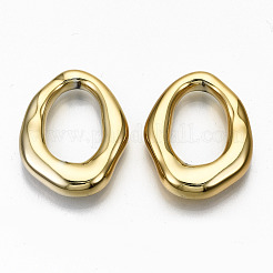 Ccbプラスチックリンキングリング  リング  ゴールドカラー  32x25x7mm  内径：20x13mm&nbsp;CCB-N005-007G