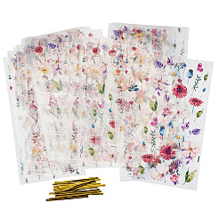 100Pcs Plastic Cookie Candy Packaging Bags&nbsp;ABAG-TA0002-07B