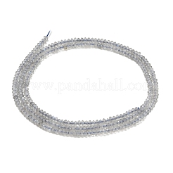 天然石ラブラドライトビーズ連売り  多面カット  ロンデル  2x1mm  穴：0.5mm  約267個/連  15.47''（39.3センチメートル）&nbsp;GG-CBAB953-B04-01