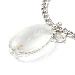 Dandelion Seed Wish Necklace for Teen Girl Women Gift&nbsp;NJEW-Z014-05P