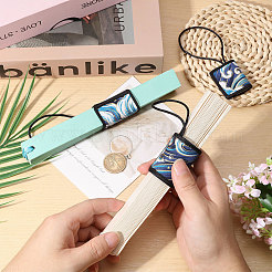 3Pcs 3 Styles PVC & Polyamide Folding Fan Buckle&nbsp;AJEW-CA0004-87