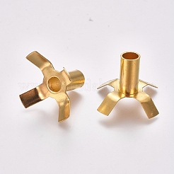 合金芯ベース  グラスファイバートーチウィックの交換用  ゴールドカラー  33~36x26mm  穴：7.5mm&nbsp;DIY-WH0156-25