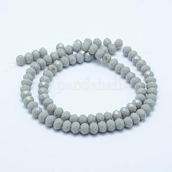 Faceted Rondelle Glass Beads Strands&nbsp;GLAA-I033-4mm-M