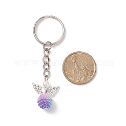 Colorful Angel Pearl Acrylic Pendant Keychain&nbsp;KEYC-JKC00406