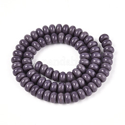 Opaque Spray Painted Glass Beads&nbsp;X-GLAA-ZX008-8mm-18S