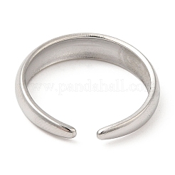 Non-Tarnish 304 Stainless Steel Open Cuff Rings&nbsp;RJEW-K245-78P