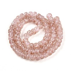 Luminous Handmade Gold Foil Glass Beads Strands&nbsp;FOIL-N029-02A-09
