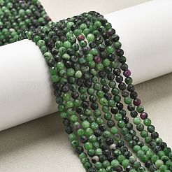 Natural Ruby in Zoisite Bead Strands&nbsp;G-P213-35