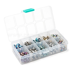 10 Colors Electroplate Glass Beads&nbsp;EGLA-LS0001-06