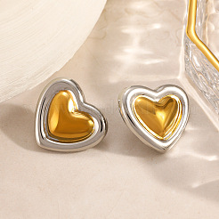 Valentine's Day 304 Stainless Steel Stud Earrings&nbsp;WG1D16C-01
