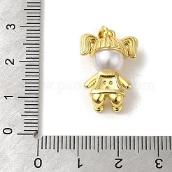 Rack Plating Brass Micro Pave CLear Cubic Zirconia Pendants&nbsp;KK-C053-02A-G