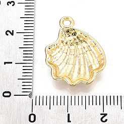 合金ペンダント  シェル形状  ゴールドカラー  22.5x17x3.5mm  穴：1.8mm&nbsp;FIND-N010-06G