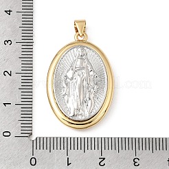 Religion Brass Pendants&nbsp;KK-E799-09B-GP