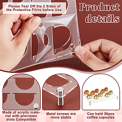 30 Grids Transparent Acrylic Coffee Capsule Holder&nbsp;ODIS-WH0329-72