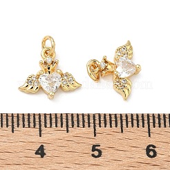 Brass Micro Pave Cubic Zirconia Pendants&nbsp;KK-A291-02G-03