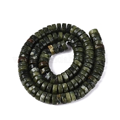 天然な中国のヒスイのビーズ連売り  ディスク  ヒシビーズ  7.5~8.5x3~4mm  穴：0.9~1mm  約106~126個/連  14.96~15.94インチ（38~40.5cm）&nbsp;G-N367-03A-12