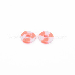Handmade Two Tone Polymer Clay Beads&nbsp;CLAY-N008-B010C