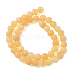 Natural Yellow Jade Beads Strands&nbsp;GG-CBA391B-04