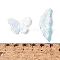 Rainbow Iridescent Plating Acrylic Beads&nbsp;OACR-U006-01E
