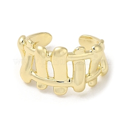 Brass Open Cuff Ring&nbsp;RJEW-Q778-26G