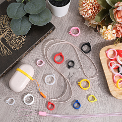 5Pcs 5 Colors Rubber Lanyard Straps&nbsp;DIY-GF0008-39C