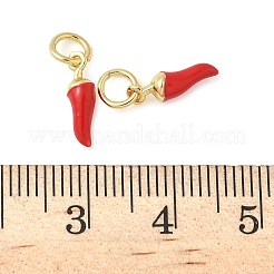 Brass Enamel Charms&nbsp;KK-C110-18A-G