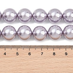 Electroplated Shell Pearl Graduated Beads Strands&nbsp;BSHE-C011-04-03