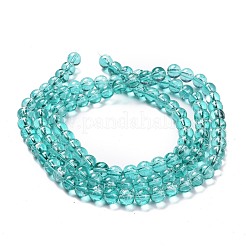 Drawbench Transparent Glass Beads Strands&nbsp;GLAD-Q012-8mm-M