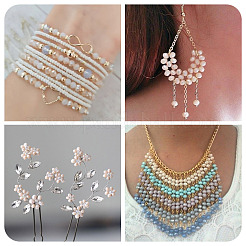 200Pcs 4 Colors Glass Beads&nbsp;EGLA-TA0013-42B