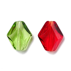 50Pcs Faceted Transparent K9 Glass Beads&nbsp;GLAA-D003-02