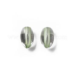 透明なアクリルビーズ  オーバル  薄緑  9.5x6mm  穴：1.5mm  約2000個/500g&nbsp;MACR-S373-134-T03