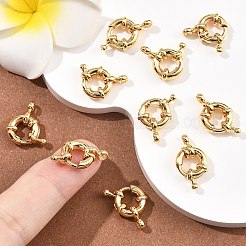 シェグレース真鍮製引き輪  カドミウムフリー＆ニッケルフリー＆鉛フリー  長持ちメッキ  18KGP本金メッキ  14.5x11x3mm&nbsp;XGR0021G-45G