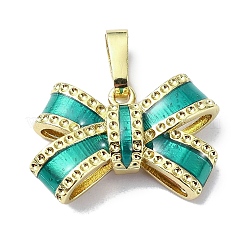 Rack Plating Brass Enamel Pendant Rhinestones Settings&nbsp;KK-M282-05G