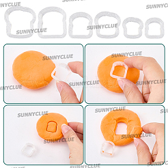6Pcs 2 Styles Plastic Soft Clay Mold&nbsp;TOOL-SC0001-89