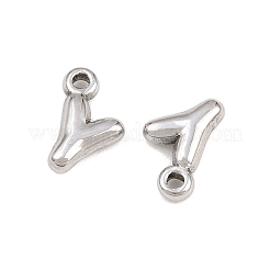 304ステンレスペンダント  文字チャーム  文字y  9.5~10x2.5~9x2.5mm  穴：1.2mm&nbsp;STAS-S186-12Y-P01
