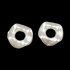 Abs模造パールビーズ  リング  12x3mm  穴：5mm&nbsp;OACR-K001-16