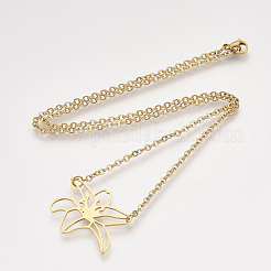 201 Stainless Steel Pendant Necklaces&nbsp;NJEW-T009-JN109-2-40