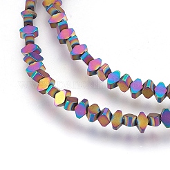 Electroplate Non-magnetic Synthetic Hematite Bead Strands&nbsp;G-I208-18F-B-S