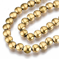 Electroplate Non-magnetic Synthetic Hematite Beads Strands&nbsp;G-T114-91G