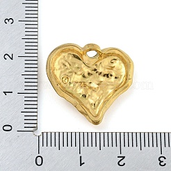 304ステンレスペンダント  ゴールドカラー  ハート  21x22x5mm  穴：2.5x2.4mm&nbsp;STAS-P355-01B-G