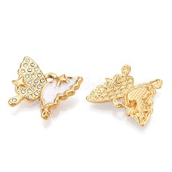 Ion Plating(IP) 304 Stainless Steel Enamel Rhinestone Pendants&nbsp;STAS-T064-59