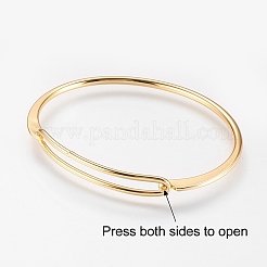 Brass Bangles&nbsp;BJEW-K153-02G
