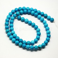 Natural Magnesite Beads Strands&nbsp;TURQ-L019-8mm-02