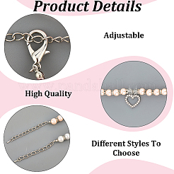 2Pcs 2 Colors Plastic Imitation Pearl Beads Pet Collar&nbsp;AJEW-CN0003-95