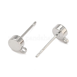 SHEGRACE Brass Stud Earring Findings&nbsp;XGR0105P-151P