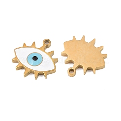 304 Stainless Steel Enamel Pendants&nbsp;STAS-Z190-09G-06