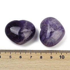 Heart Natural Amethyst Palm Stones&nbsp;G-C186-02B